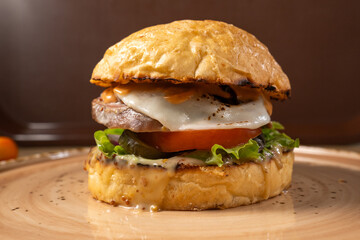 Savory Delight, A Symphony of Flavors in This Gourmet burger