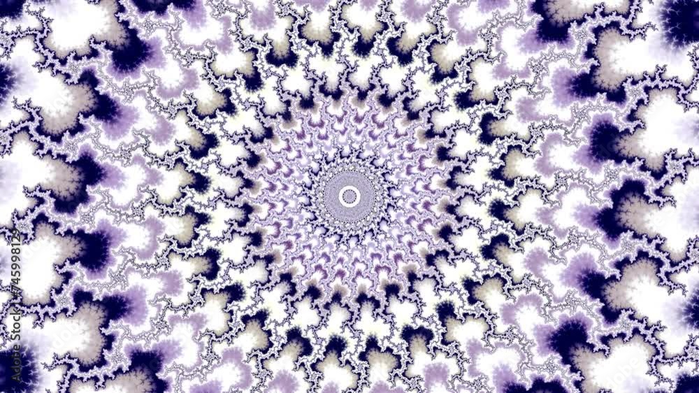 Wall mural camera movement inside a multicolor bright fractal. fractal sequence patterns 3d. for yoga or clubs 