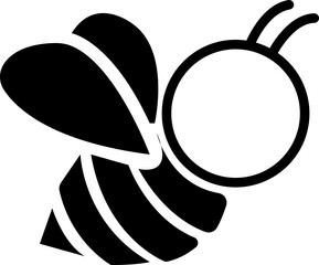 Bee flying icons, honey Bee animals logo vector, bee vector logo modern graphic abstract download quality, Symbol of honey bee, beehive, bee, honey, hive, beekeeping icon on transparent background.