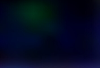 Dark Black vector blurred background.