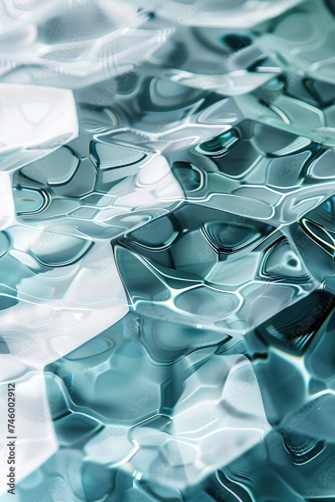 Poster abstract background with reflections and caustics. hi-tech futuristic. materials science. background