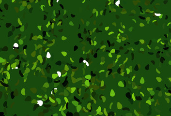 Light Purple vector pattern with chaotic shapes.