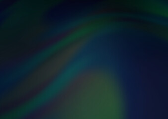 Dark BLUE vector pattern with lines, ovals.