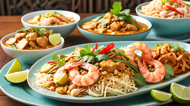 Delicious rice dishes with shrimp and assorted seafood, perfect for a gourmet meal