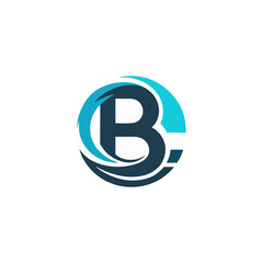 unique and simple logo letter "B" concept , abstract logo