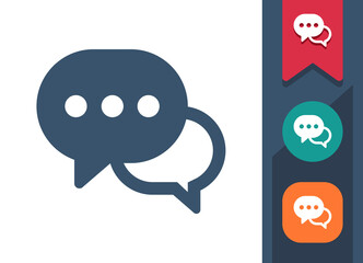 Obraz premium Chat Bubble Icon. Speech Bubble, Comment, Message, Chat Bubbles, Speech Bubbles, Conversation