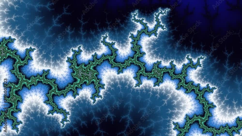 Wall mural camera movement inside a multicolor bright fractal. fractal sequence patterns 3d. for yoga or clubs 