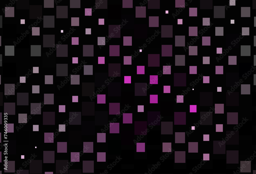 Wall mural dark purple vector backdrop with lines, rectangles.