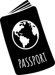 vacation illustration travel silhouette bag logo trip icon tourism outline luggage tourist journey summer suitcase baggage holiday traveler tour shape of journey summer for vector graphic background