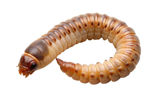 worm isolated on a transparent background