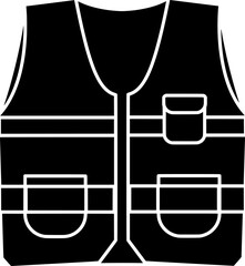 safety illustration life silhouette vest logo clothing icon wear outline security worker protective jacket safe construction rescue sleeveless waistcoat shape of protective jacket for vector graphic b