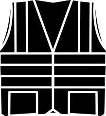 safety illustration life silhouette vest logo clothing icon wear outline security worker protective jacket safe construction rescue sleeveless waistcoat shape of protective jacket for vector graphic b