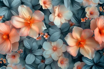 Colorful Bunch of Spring Flowers - obrazy, fototapety, plakaty