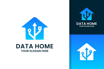 data house creative of technology logo design
