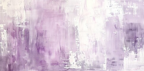 Abstract Painting of Purple and White Colors