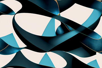 abstract background with lines in blue and white - obrazy, fototapety, plakaty