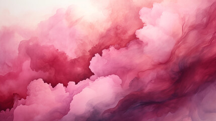 wine red intense color abstract painting watercolor