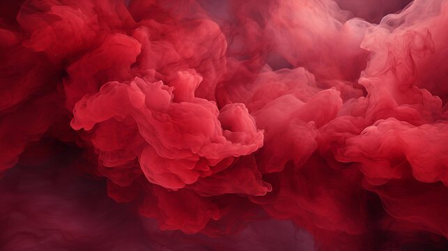 Intense Wine Red Color abstract watercolor background