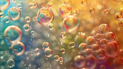 Bubbles of soap, abstract background