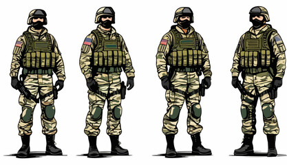 Fototapeta premium Soldados