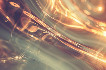 Abstract background with reflections and caustics. Futuristic background image. Created with Generative AI technology.