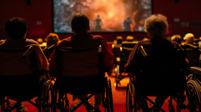 Inclusive Film Screening: Wheelchair Users Critiquing Movie in Diverse Community Discussion