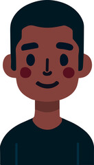 Man head, male face, people avatar.