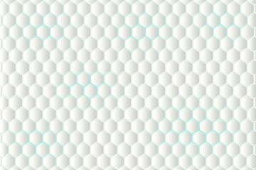 blue white hexagon background vector	