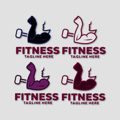 Vector illustration of a fitness logo design