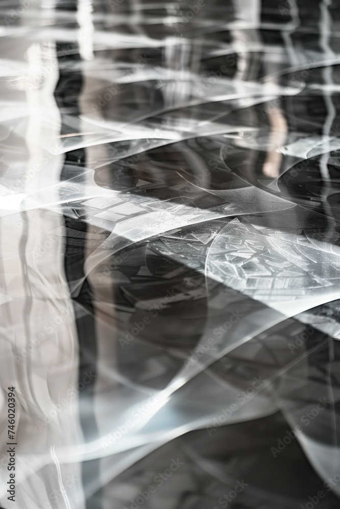Poster abstract background with reflections and caustics. futuristic background image. created with generat