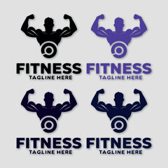 Vector illustration of a fitness logo design