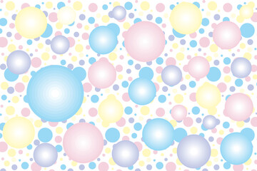 illustration pattern of the multicolor circle on white background.