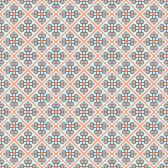 Multi color seamless abstract pattern. Background and backdrop. Multi Colored. Colorful ornamental design. Colored mosaic ornaments. Vector graphic illustration. EPS10. Not AI.