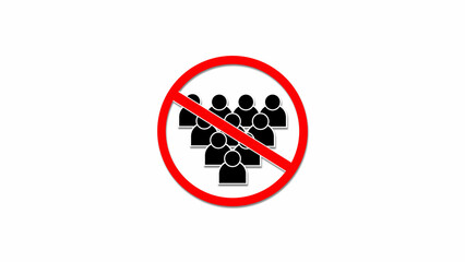  No allowed people here .no allowed icon.
