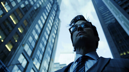 Fototapeta premium Corporate Success: Emphasizing Authority & Power of IPO Launch