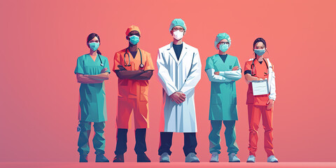 Essential workers. Medical workers