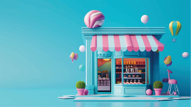 colorful patisserie, high quality photo