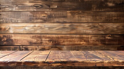 Close-up of a rustic wood wall showing off the rich textures and patterns in soft lighting. Place for an inscription.