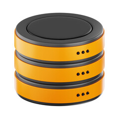 premium technology database server icon 3d rendering on isolated background