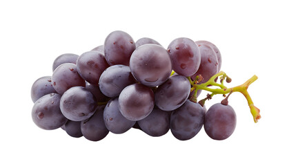 A bunch of grapes on transparent background