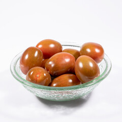 pear kumato cherry tomato in a bowl