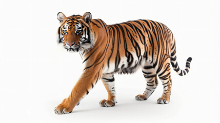 Beautiful tiger isolated on white background
