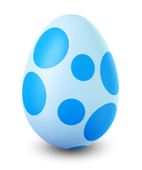 easter egg isolated on transparent or white background, png format