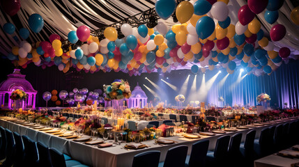 Magical Celebration: Enthralling Views of an Aesthetically Decorated HL Theme Party Space