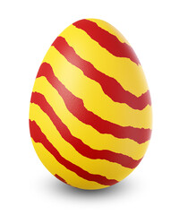 easter egg isolated on transparent or white background, png format
