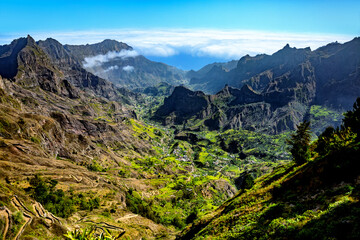 Valley Ribeira do Paul, Paul Valley, Island Santo Antao, Cape Verde, Cabo Verde, Africa.