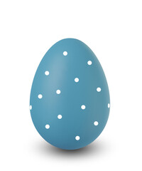 easter egg isolated on transparent or white background, png format