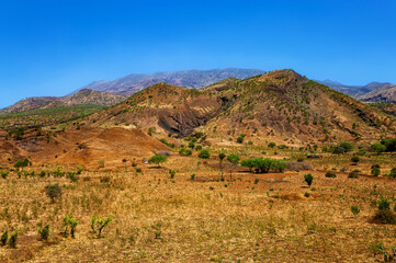 Obraz premium Landscape on Island Fogo, Island of Fire, Cape Verde, Cabo Verde, Africa.