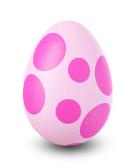 easter egg isolated on transparent or white background, png format