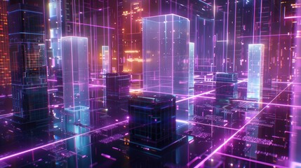 Obraz premium represents Entity Linking, conveying a network, social networks, and internet connection concept-an abstract visual about teamwork, networking, and community in the digital era.